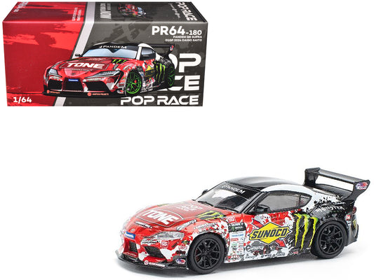 Toyota Pandem GR Supra RHD (Right Hand Drive) Daigo Saito &quot;D1 Grand Prix&quot; (2024) 1/64 Diecast Model Car by Pop Race