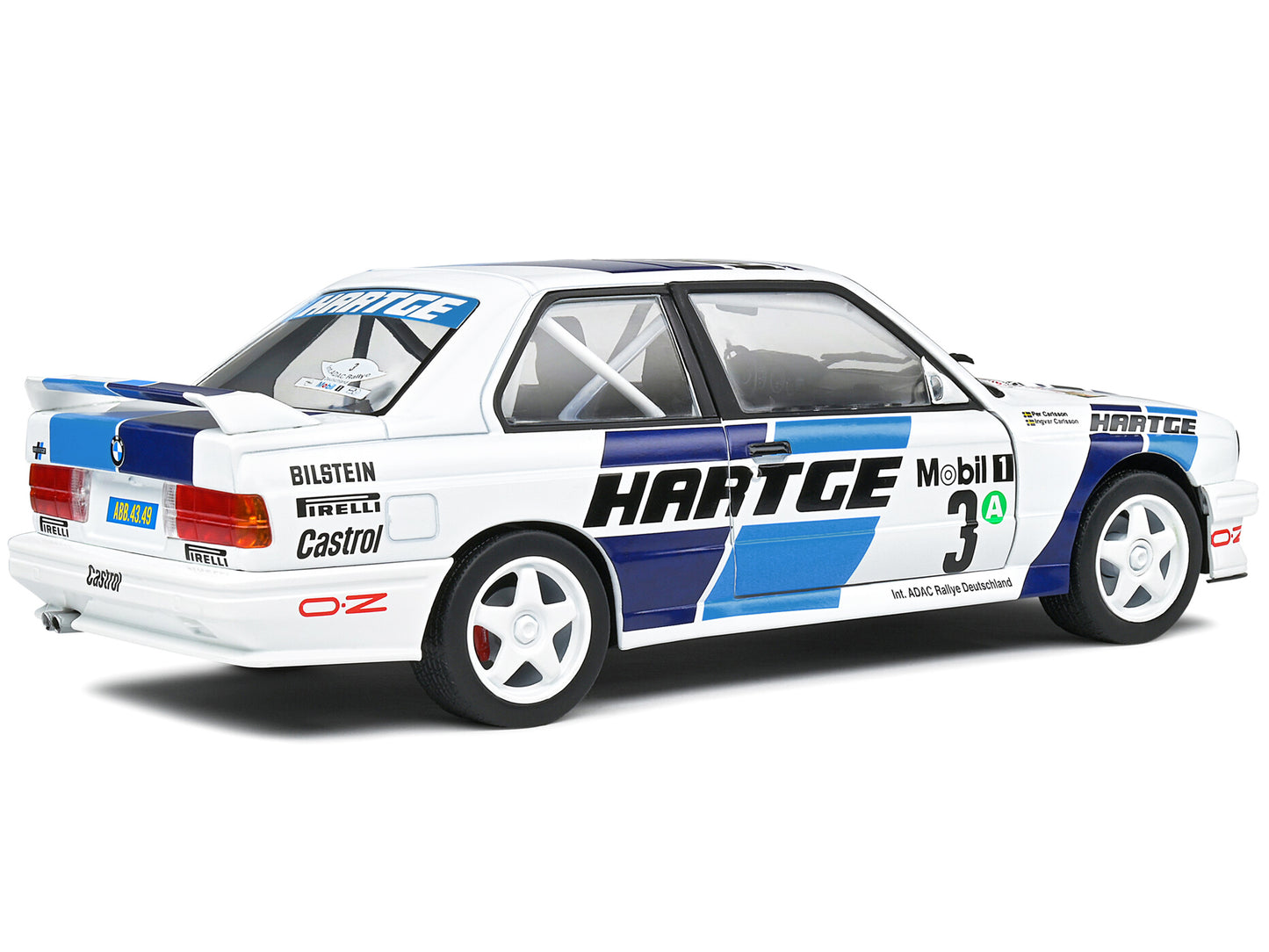 BMW E30 M3 Gr. A #3 Ingvar Carlsson - Per Carlsson &quot;Adac Rallye Deutchland&quot; (1990) &quot;Competition&quot; Series 1/18 Diecast Model Car by Solido