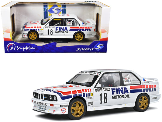 BMW E30 M3 Gr.A #18 Marc Duez - Alain Lopes &quot;Rally Monte-Carlo&quot; (1989) &quot;Competition&quot; Series 1/18 Diecast Model Car by Solido