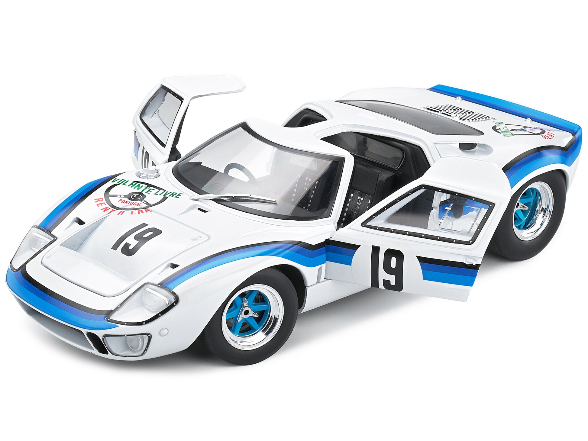 Ford GT40 MK.1 RHD (Right Hand Drive) #19 Emilio Marta &quot;Angola Championship&quot; (1973) &quot;Competition&quot; Series 1/18 Diecast Model Car by Solido