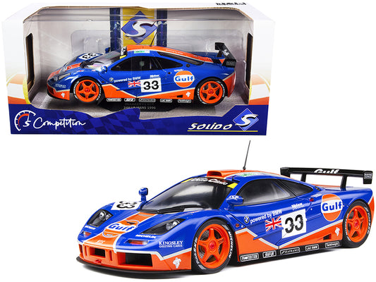 McLaren F1 GTR #33 R. Bellm - J.J. Lehto - J. Weaver &quot;Gulf Oil&quot; 24 Hours of Le Mans (1996) &quot;Competition&quot; Series 1/18 Diecast Model Car by Solido