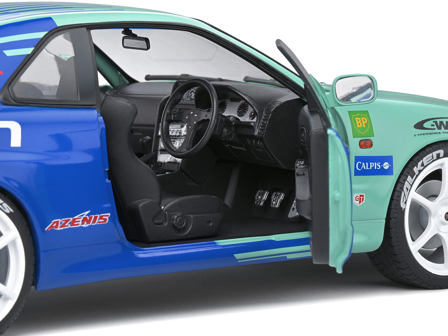 Nissan Skyline GT-R (R34) RHD (Right Hand Drive) #1 Hironori Takeuchi - Yuji Tachikawa &quot;Falken&quot; JGTC (Japan Grand Touring Championship) (2001) &quot;Competition&quot; Series 1/18 Diecast Model Car by Solido