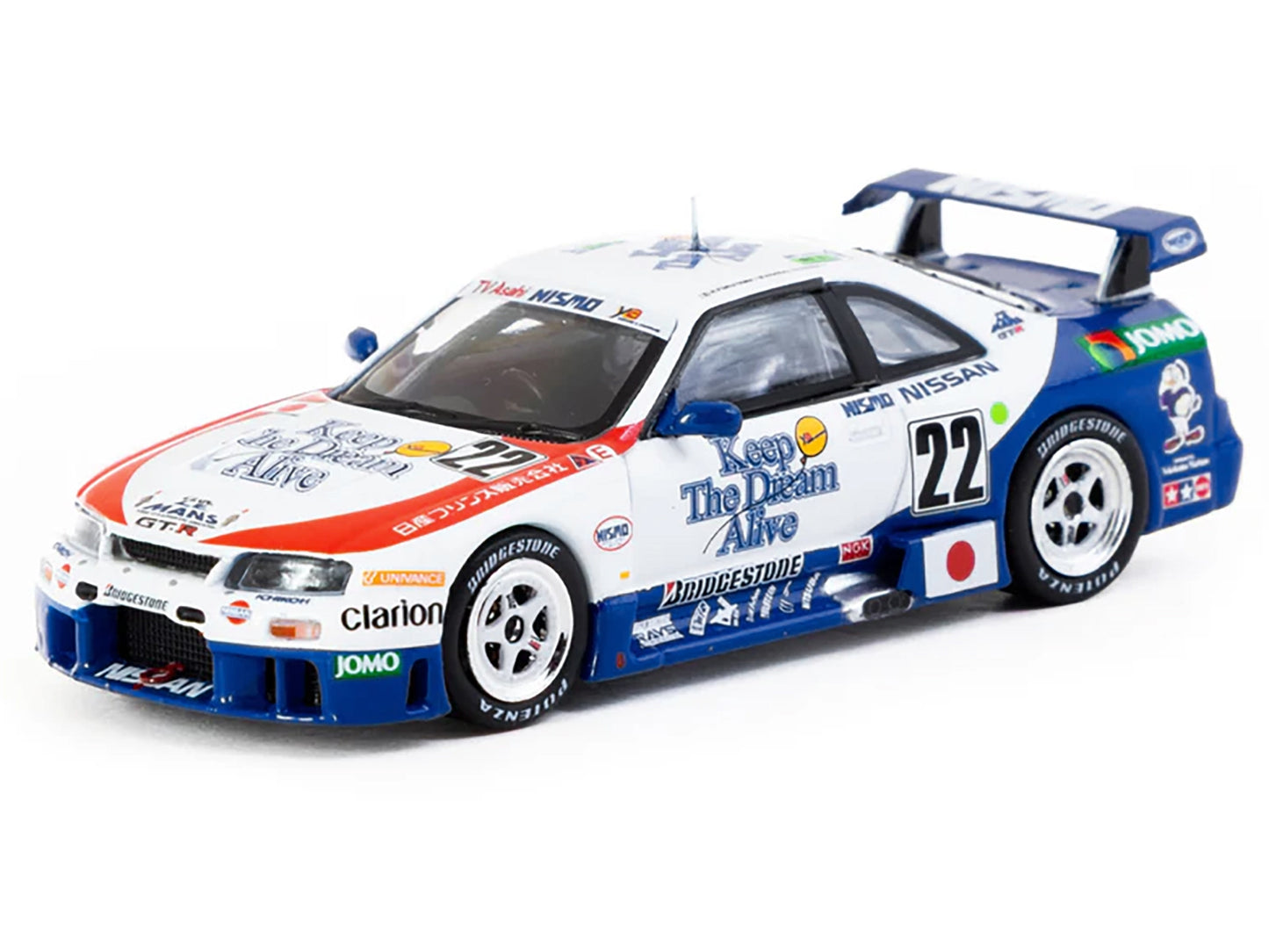 Nissan NISMO GT-R LM #22 Hideo Fukuyama - Masahiko Kondo - Shunji Kasuya &quot;NISMO&quot; &quot;24 Hours of Le Mans&quot; (1995) &quot;Hobby64&quot; Series 1/64 Diecast Model Car by Tarmac Works