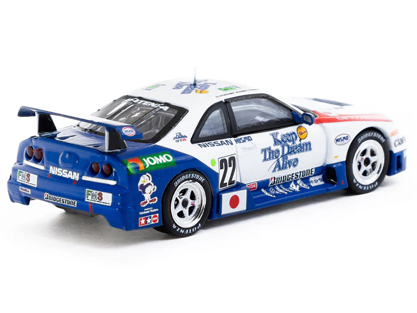 Nissan NISMO GT-R LM #22 Hideo Fukuyama - Masahiko Kondo - Shunji Kasuya &quot;NISMO&quot; &quot;24 Hours of Le Mans&quot; (1995) &quot;Hobby64&quot; Series 1/64 Diecast Model Car by Tarmac Works