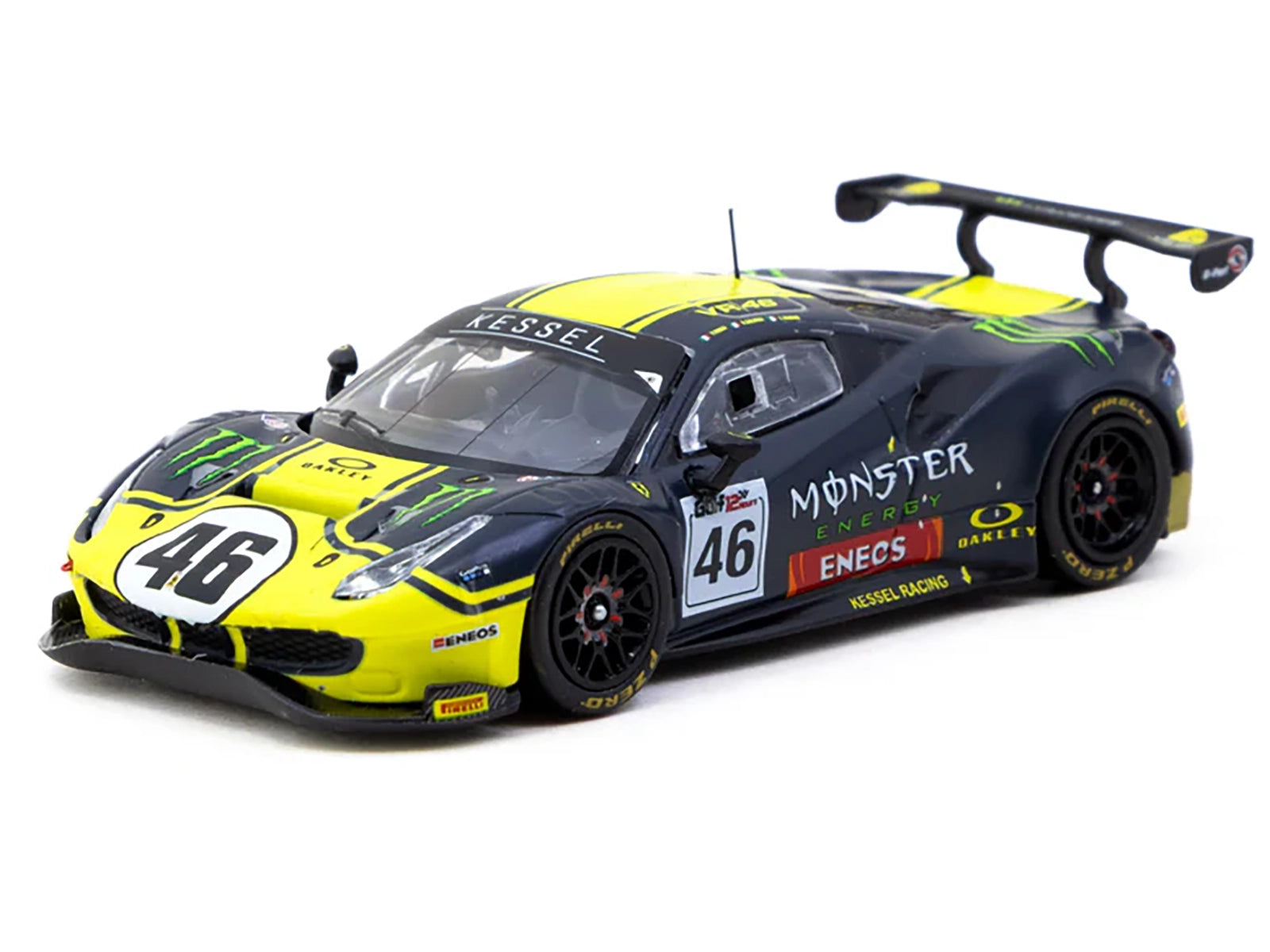 Ferrari 488 GT3 #46 V. Rossi - A. Salucci - L. Marini &quot;Gulf 12 Hours&quot; (2019) &quot;Hobby64&quot; Series 1/64 Diecast Model Car by Tarmac Works