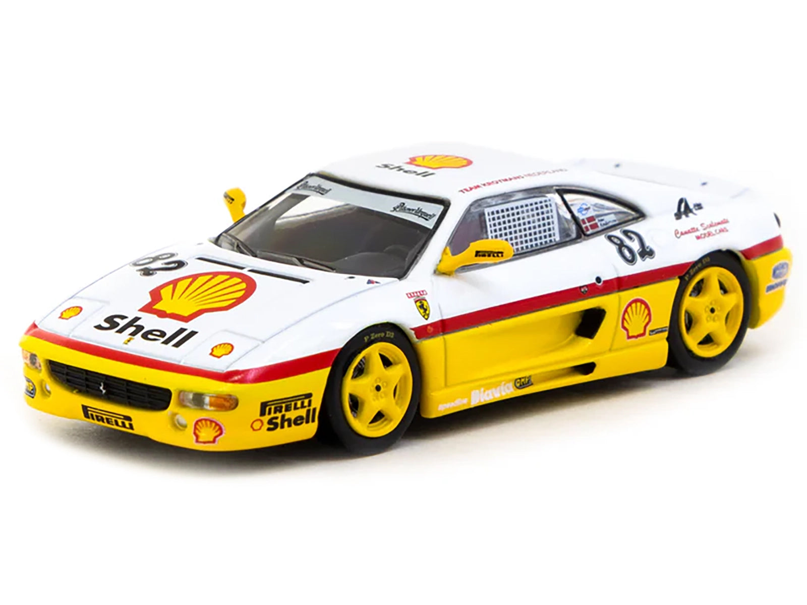 Ferrari F355 Challenge #82 Peter Andersen &quot;Team Kroymans - Shell Oil&quot; &quot;Ferrari F355 Challenge&quot; (1999) &quot;Hobby64&quot; Series 1/64 Diecast Model Car by Tarmac Works
