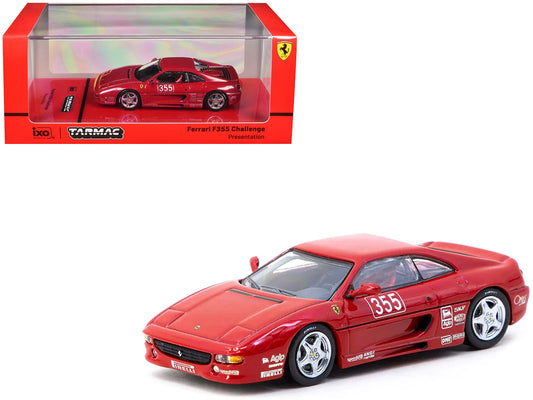 Ferrari F355 Challenge #355 &quot;Presentation&quot; Red &quot;Hobby64&quot; Series 1/64 Diecast Model by Tarmac Works