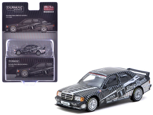 Mercedes-Benz 190 E 2.5-16 EVO 1 #1 Klaus Ludwig &quot;Deutsche Tourenwagen Meisterschaft (DTM)&quot; (1989) &quot;Global64&quot; Series 1/64 Diecast Model by Tarmac Works