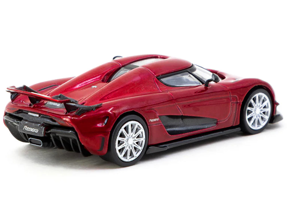 Koenigsegg Regera Red Metallic &quot;Global64&quot; Series 1/64 Diecast Model by Tarmac Works