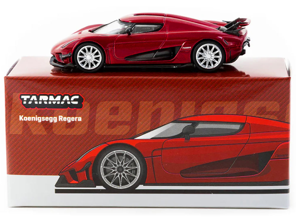 Koenigsegg Regera Red Metallic &quot;Global64&quot; Series 1/64 Diecast Model by Tarmac Works