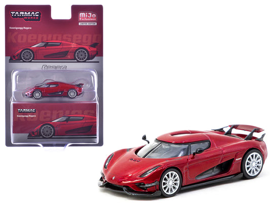 Koenigsegg Regera Red Metallic &quot;Global64&quot; Series 1/64 Diecast Model by Tarmac Works