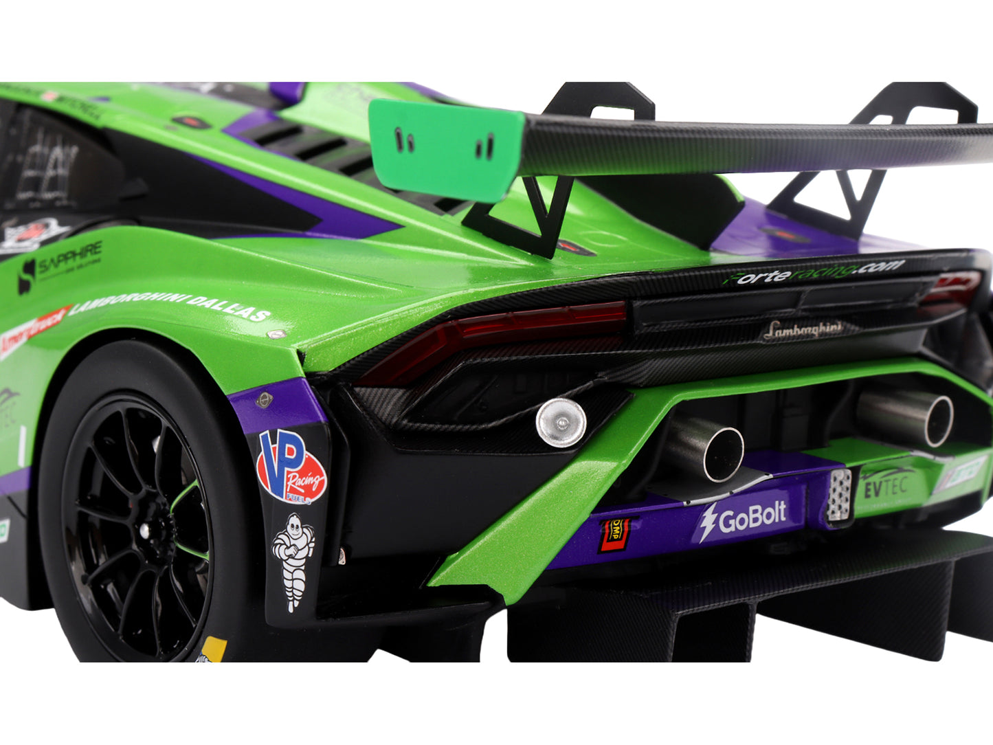 Lamborghini Huracan GT3 EVO2 #78 Devlin DeFrancesco - Misha Goikhberg - Sandy Mitchell - Loris Spinelli &quot;Forte Racing&quot; IMSA &quot;24 Hours of Daytona&quot; (2024) 1/18 Model Car by Top Speed