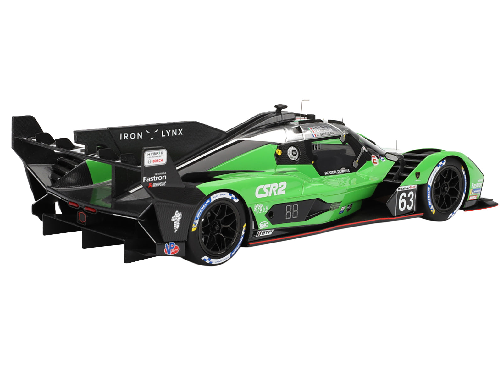 Lamborghini SC63 #63 Matteo Cairoli - Andrea Caldarelli - Romain Grosjean &quot;Iron Lynx&quot; IMSA &quot;12 Hours of Sebring&quot; (2024) 1/18 Model Car by Top Speed
