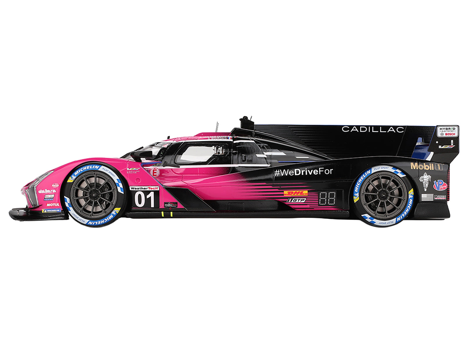 Cadillac V-Series.R #01 Sebastien Bourdais - Scott Dixon - Renger van der Zande &quot;Cadillac Racing&quot; Winner IMSA &quot;Petit Le Mans&quot; (2024) 1/18 Model Car by Top Speed