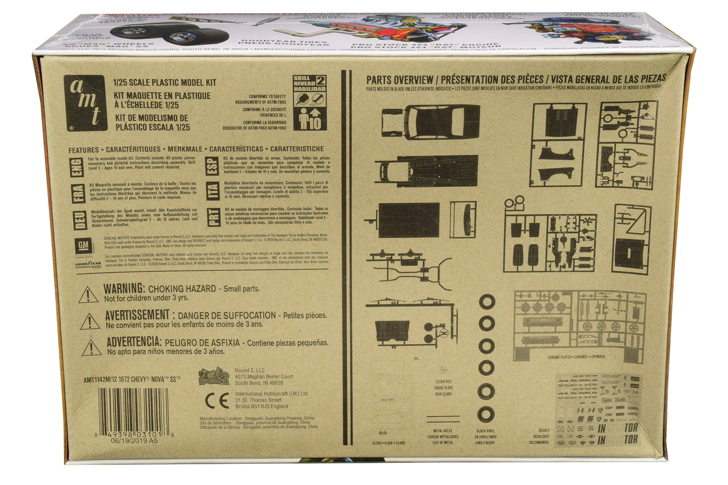 Skill 2 Model Kit 1972 Chevrolet Nova SS &quot;Pro Stocker&quot; 1/25 Scale Model by AMT
