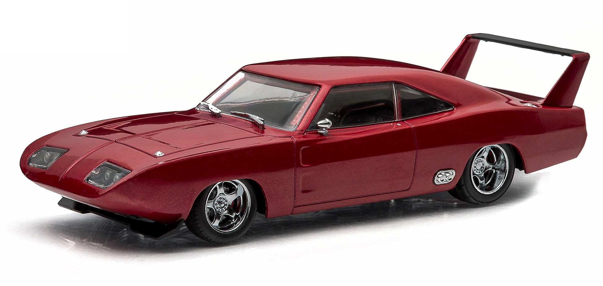 Dom's 1969 Dodge Charger Daytona Maroon &quot;Fast and Furious 6&quot; Movie (2013) 1/43 Diecast Model Car by Greenlight