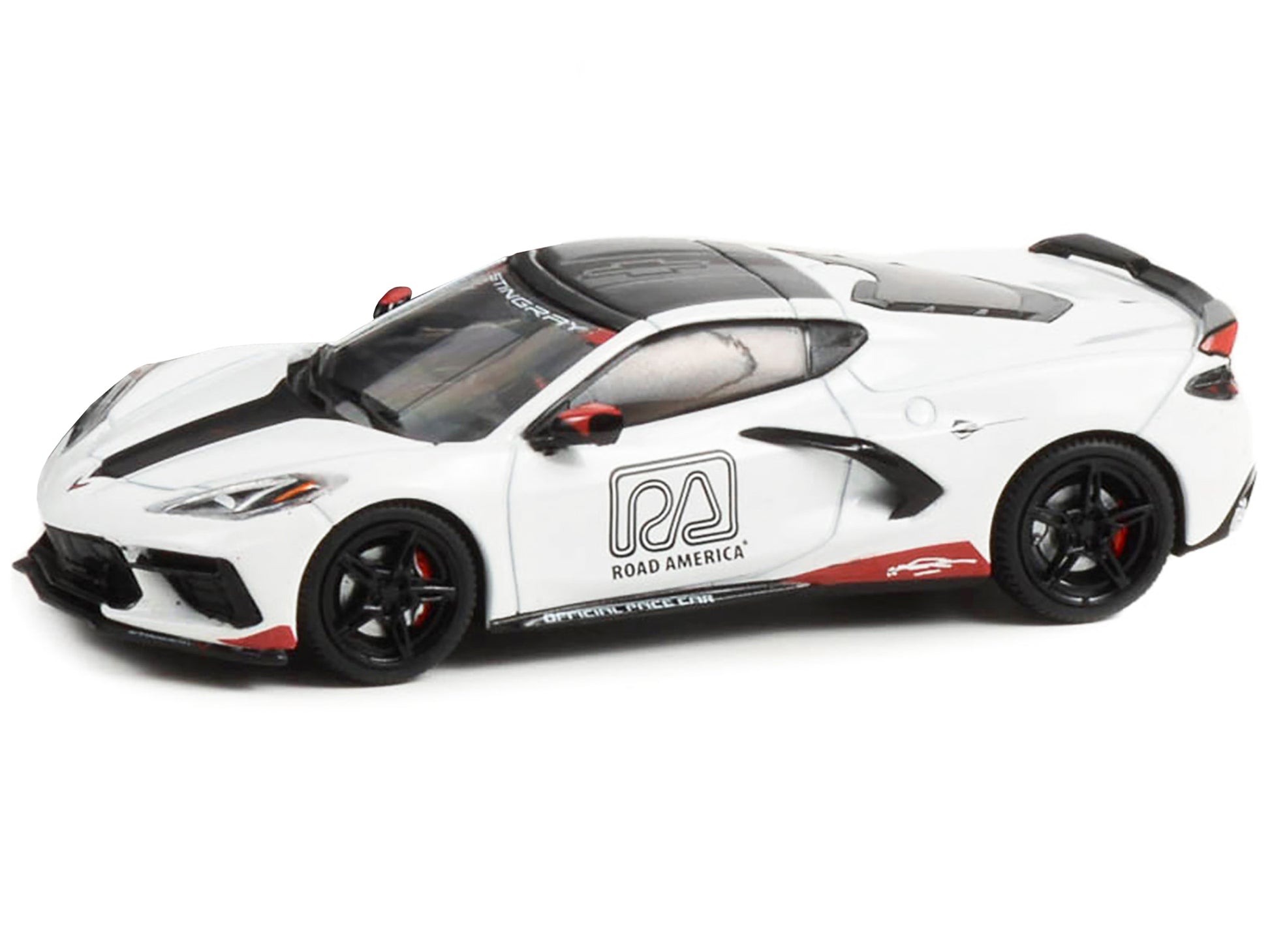2020 Chevrolet Corvette C8 Stingray &quot;Road America Official Pace Car&quot; 1/43 Diecast Model Car by Greenlight