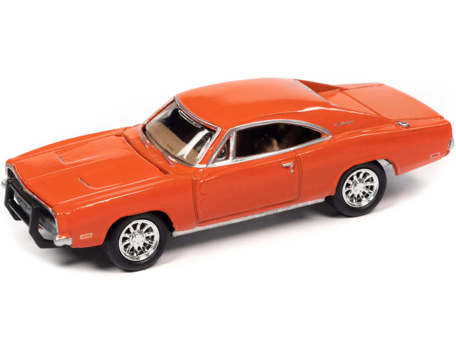 1969 Dodge Charger R/T Orange &quot;Country Charger&quot; 1/64 Diecast Model Car by Johnny Lightning