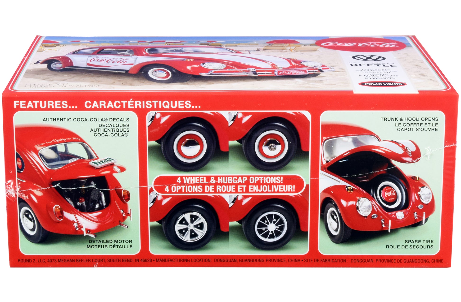 Skill 3 Snap Model Kit Volkswagen Beetle &quot;Coca-Cola&quot; 1/25 Scale Model by Polar Lights